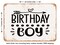 DECORATIVE METAL SIGN - Birthday Boy - 2 - Vintage Rusty Look